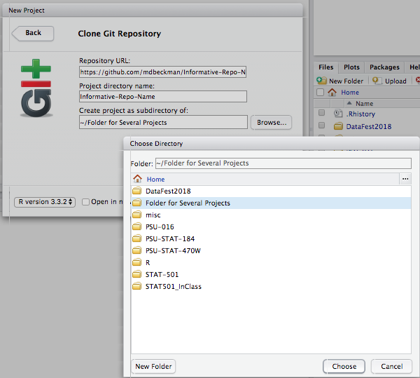 Clone Repository to Local directory