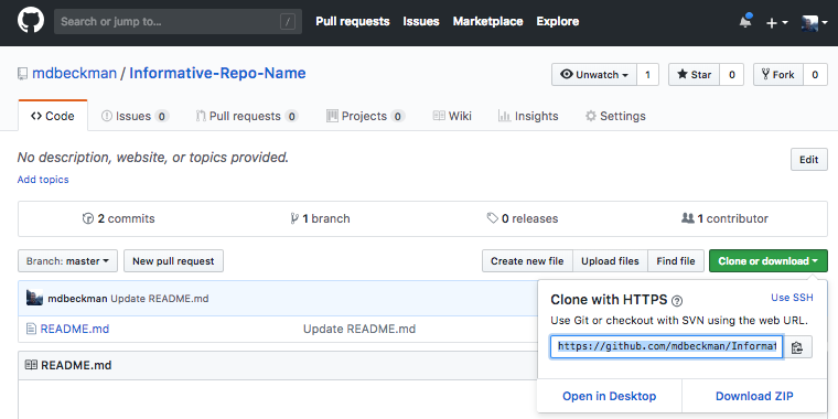 Fig. Cloning a repo