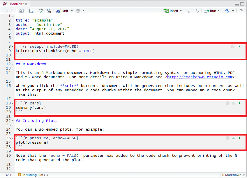 rmarkdown hide code folding