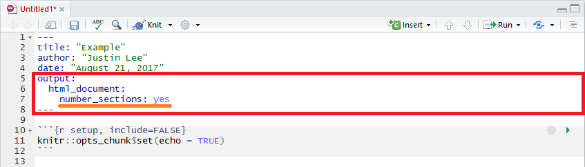 yaml header rmarkdown